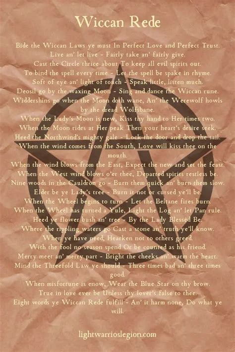 The importance of the Wiccan Rede in modern witchcraft